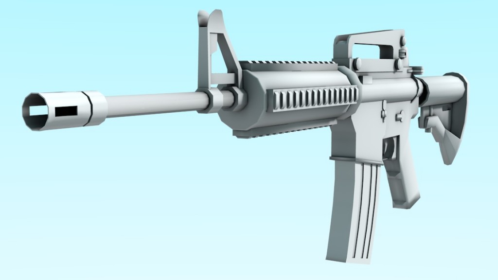 M4A1 gun model preview image 1